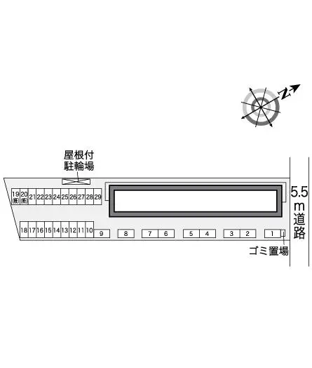 ★手数料０円★四日市市日永２丁目　月極駐車場（LP）